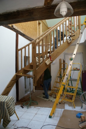 Pose sur le chantier