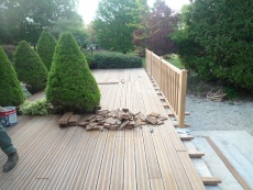 Terrasse en IPE en fabrication