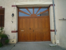 Porte cochére à 4 vantaux et imposte soleil